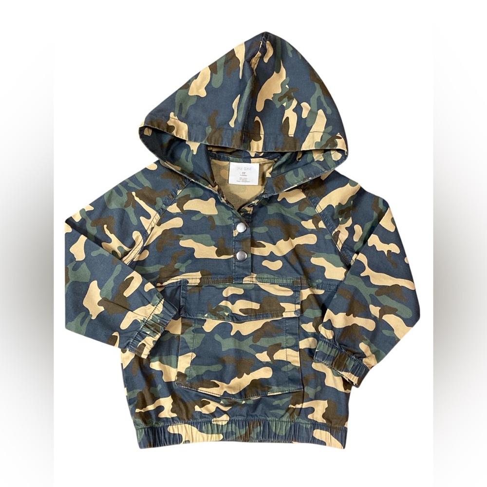 NWOT Okie Dokie Camo  Pullover Jacket Size 3T